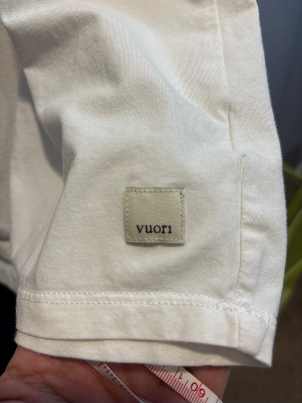 Vuori White Featherweight Oversized Long Sleeve Crew Tee - Picture 2 of 5